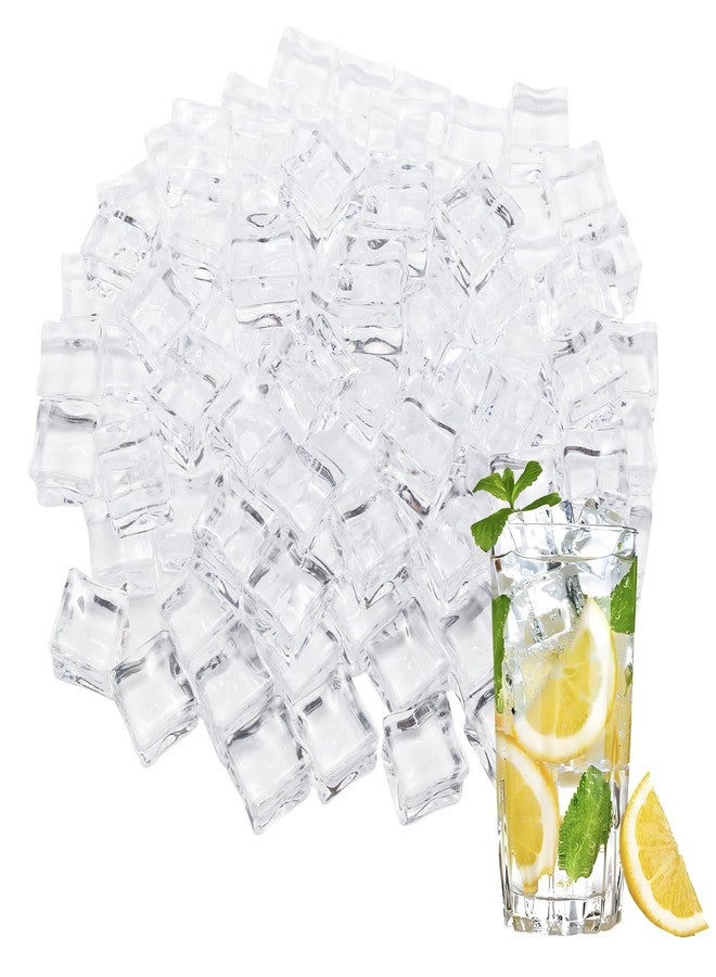 Wuyituart 100 Pcs 0.7" Fake Ice Cubes Reusable Acrylic Ice Cubes for Vase Fillers Decoration - Image 1